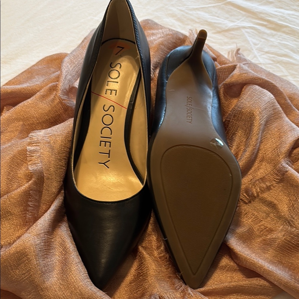 Sole Society Black High Heel Pumps